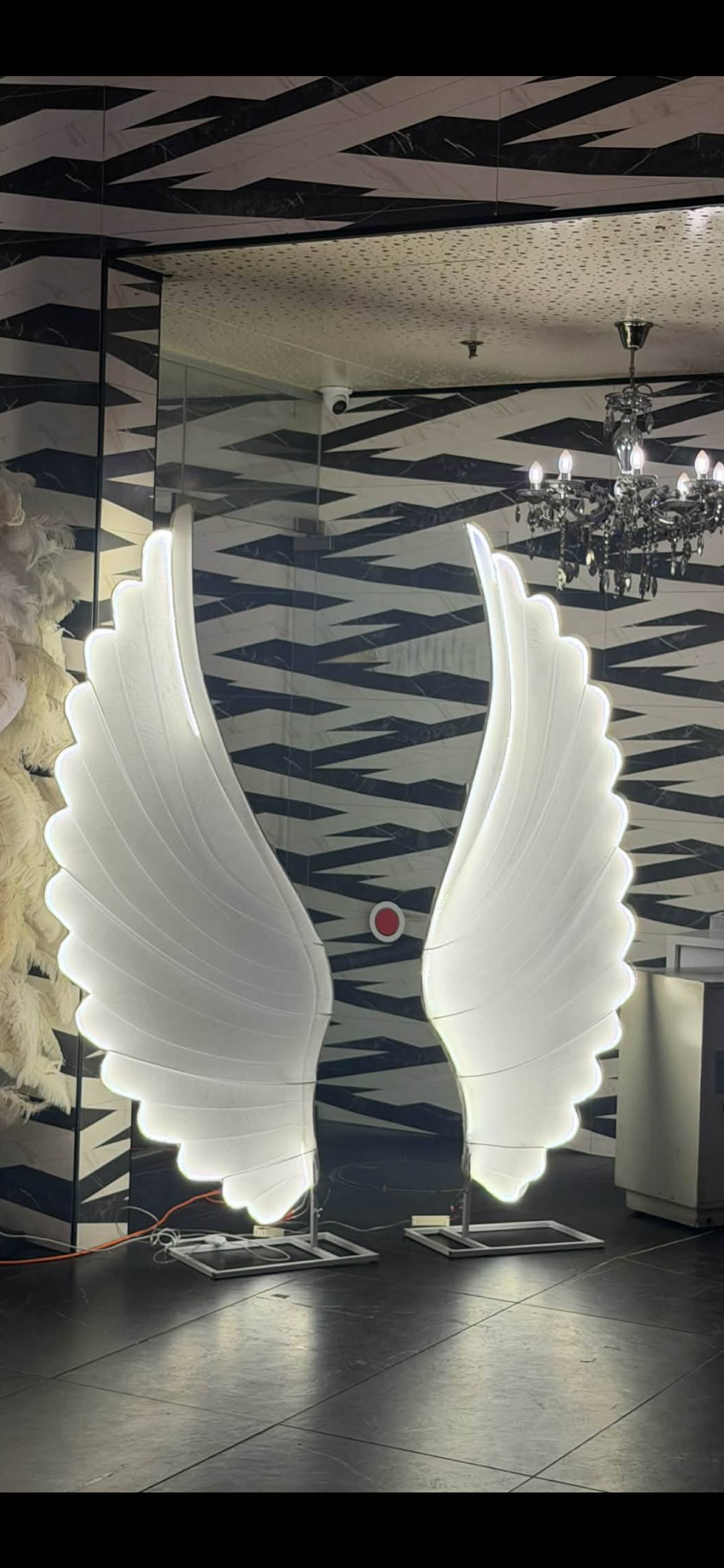 כנפיים מאורת לד-תפאורה לצילומים