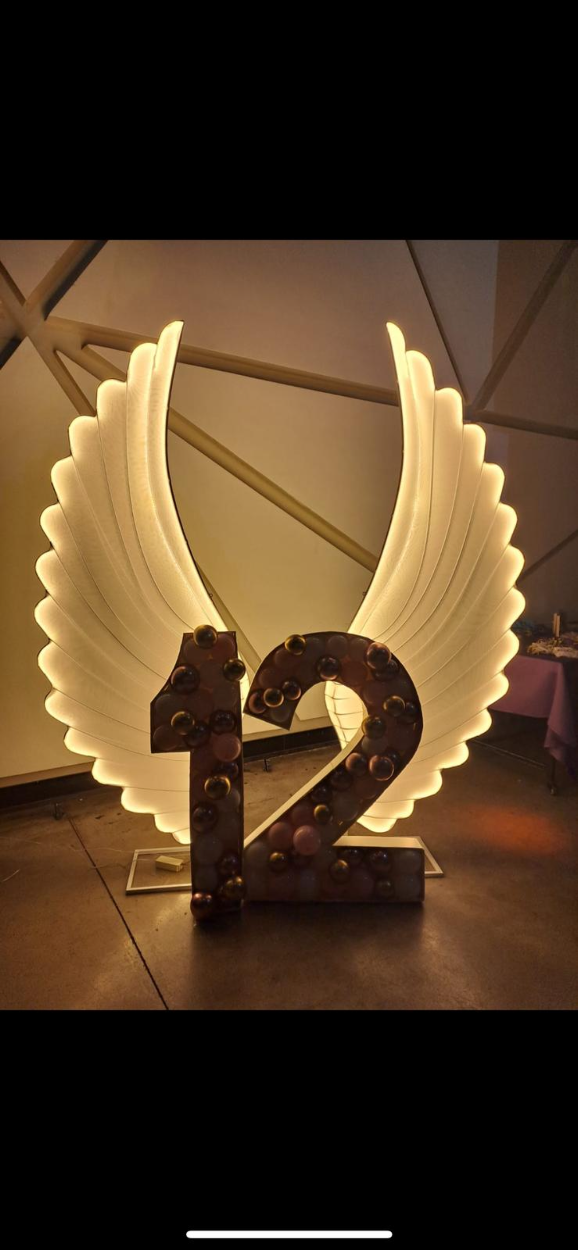 כנפיים מאורת לד-תפאורה לצילומים