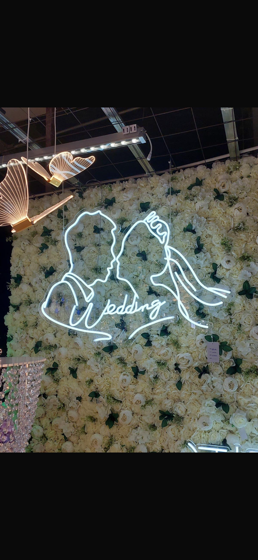 שלט לד ניאון חתן כלה