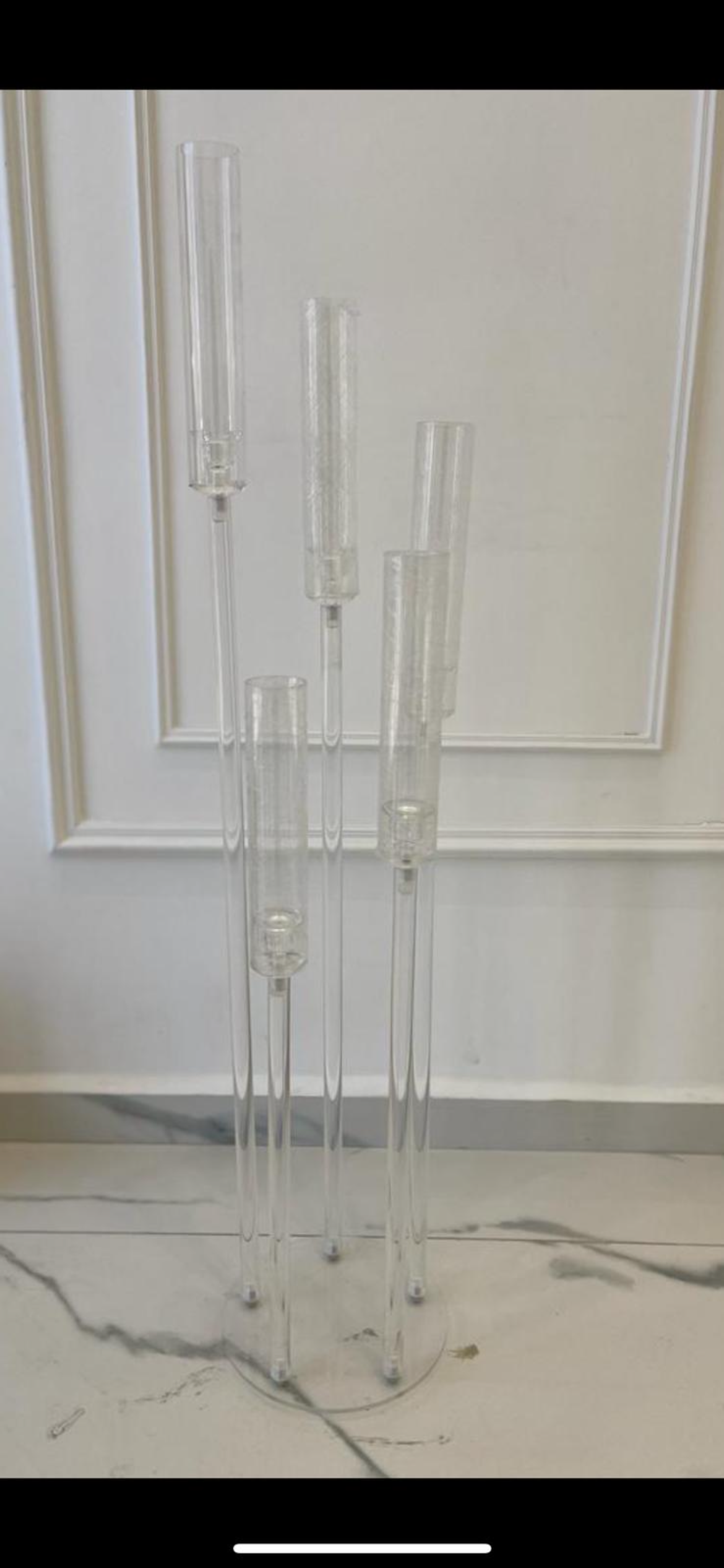 פמוט אקרילי  5  קנים